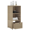 Beiger Gartenschrank Alecsandrina 50x55x115cm (Polyrattan)