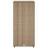 Beiger Gartenschrank Alecsandrina 50x55x115cm (Polyrattan)