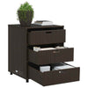 Brauner Gartenschrank Rufino 55x59x69cm (Polyrattan)