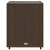 Brauner Gartenschrank Rufino 55x59x69cm (Polyrattan)