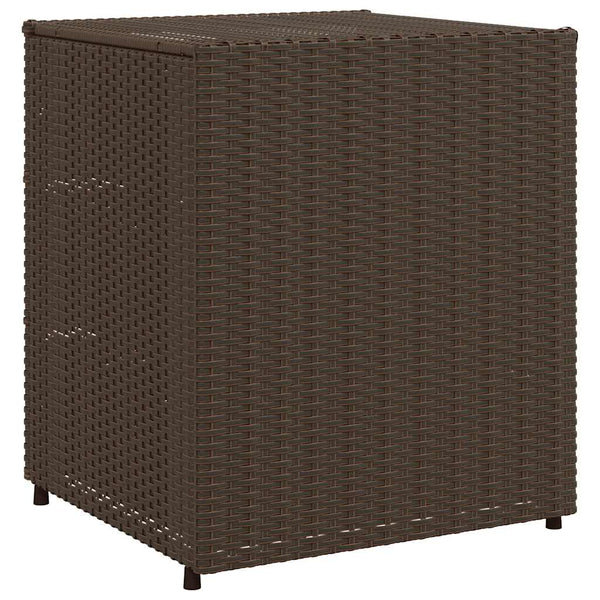 Brauner Gartenschrank Rufino 55x59x69cm (Polyrattan)