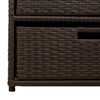 Brauner Gartenschrank Rufino 55x59x69cm (Polyrattan)