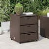 Brauner Gartenschrank Rufino 55x59x69cm (Polyrattan)