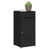 Schwarzer Garten-Aufbewahrungsschrank Calhoun 55x55x111cm (Polyrattan)
