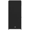 Schwarzer Garten-Aufbewahrungsschrank Calhoun 55x55x111cm (Polyrattan)