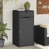 Schwarzer Garten-Aufbewahrungsschrank Calhoun 55x55x111cm (Polyrattan)