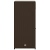Brauner Garten-Aufbewahrungsschrank Calhoun 55x55x111cm (Polyrattan)