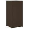 Brauner Garten-Aufbewahrungsschrank Calhoun 55x55x111cm (Polyrattan)