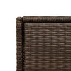 Brauner Garten-Aufbewahrungsschrank Calhoun 55x55x111cm (Polyrattan)