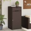Brauner Garten-Aufbewahrungsschrank Calhoun 55x55x111cm (Polyrattan)