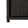 Schwarzer Gartenschrank Calhoun 105x55x113cm (Polyrattan)