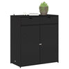 Schwarzer Gartenschrank Calhoun 105x55x113cm (Polyrattan)