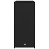Schwarzer Gartenschrank Calhoun 105x55x113cm (Polyrattan)