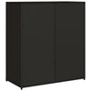 Schwarzer Gartenschrank Calhoun 105x55x113cm (Polyrattan)