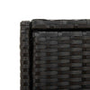 Schwarzer Gartenschrank Calhoun 105x55x113cm (Polyrattan)