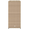Beige puutarhan säilytyskaappi Calhoun 105x55x113cm (polyrottinki)