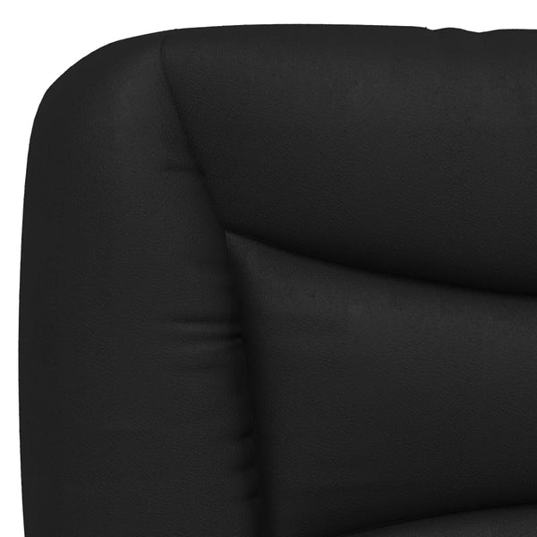 Gepolstertes Kopfteil Chirica 90 cm Schwarz (Kunstleder)