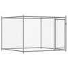 Grauer Hundekäfig mit Tür Simena 6x2x1,5 m (verzinkter Stahl)