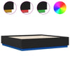 Schwarzes Bettgestell mit LED-Beleuchtung Tonio 200x200cm (Holz)