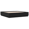 Schwarzes Bettgestell mit LED-Beleuchtung Tonio 200x200cm (Holz)