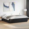 Schwarzes Bettgestell mit LED-Beleuchtung Tonio 200x200cm (Holz)