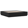 Schwarzes Bettgestell mit LED-Beleuchtung Tonio 180x200cm (Holz)