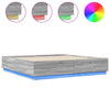 Graues Bettgestell mit LED-Beleuchtung Tonio 180x200cm (Holz)