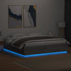 Graues Bettgestell mit LED-Beleuchtung Tonio 180x200cm (Holz)