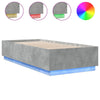 Bettrahmen Betongrau mit LED-Beleuchtung Tonio 90x200cm (Holz)
