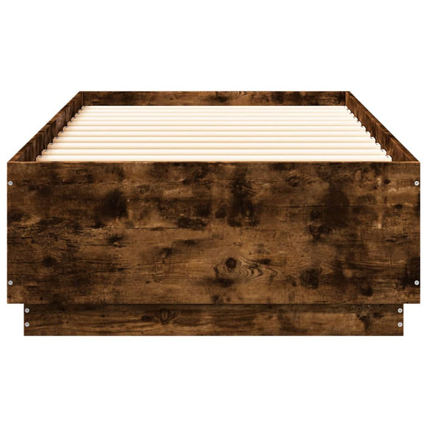 Bettgestell Tonio Wildeiche 90x200cm (mit LED-Beleuchtung, Holz)