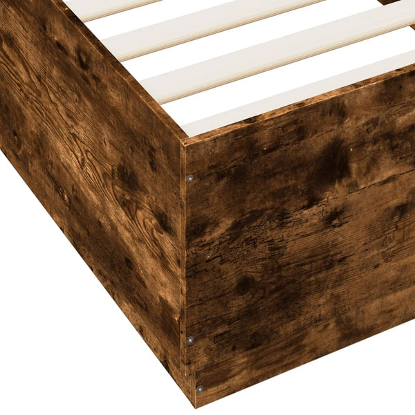 Bettgestell Tonio Wildeiche 90x200cm (mit LED-Beleuchtung, Holz)