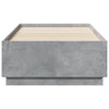 Betongraues Bettgestell mit LED-Beleuchtung Tonio 90x190cm (Holz)
