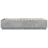 Betongraues Bettgestell mit LED-Beleuchtung Tonio 90x190cm (Holz)