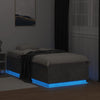 Betoninharmaa sängynrunko led-valoilla Tonio 75x190cm (puinen)