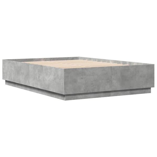 Betongraues Bettgestell Engerer 160x200cm (Holz)