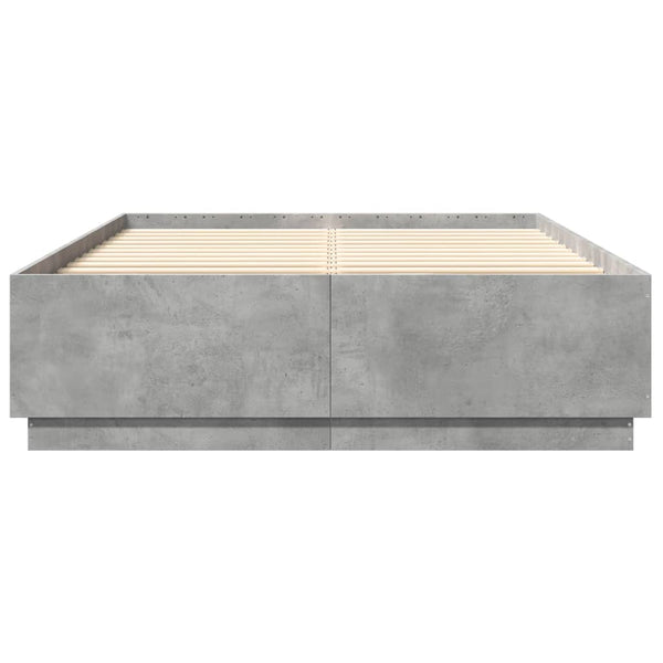Bettrahmen Engerer 140x200cm, betongrau (Holz)