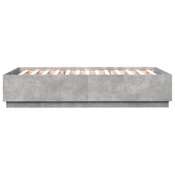 Bettrahmen Engerer 140x200cm, betongrau (Holz)