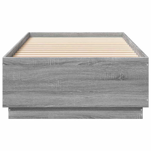 Graues Bettgestell Engerer 100x200cm (Holz)