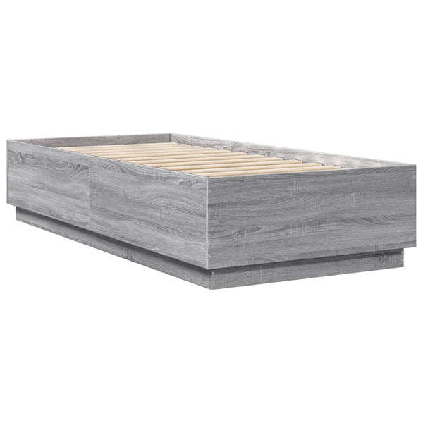 Graues Bettgestell Engerer 90x200cm (Holz)