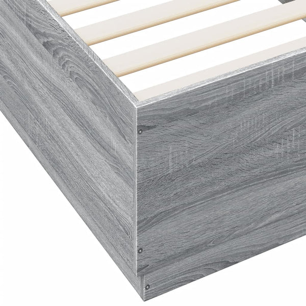 Graues Bettgestell Engerer 90x200cm (Holz)
