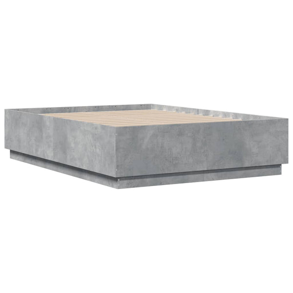 Betongrauer Bettrahmen Engerer 140x190cm (Holz)