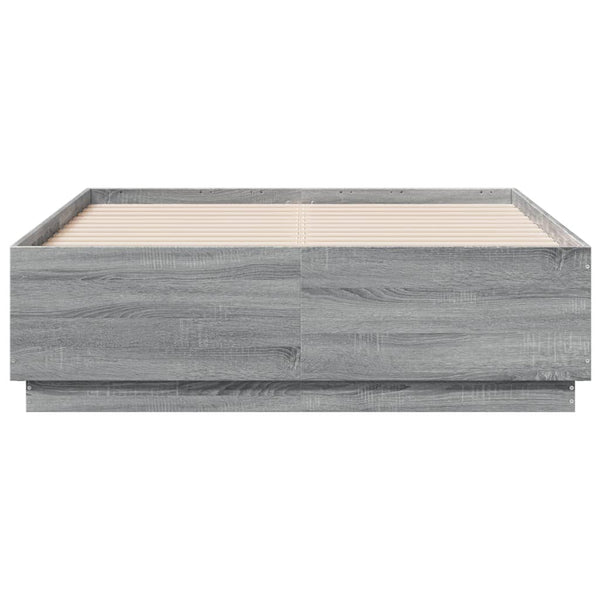 Graues Bettgestell Engerer 140x190cm (Holz)
