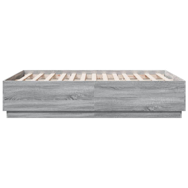 Graues Bettgestell Engerer 140x190cm (Holz)