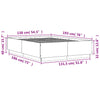 Weißes Bettgestell Engerer 135x190cm (Holz)