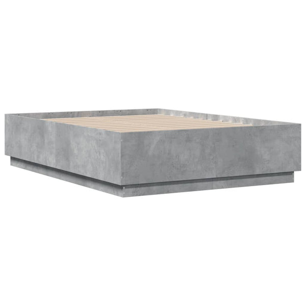 Bettrahmen Engerer 135x190cm Betongrau (Holz)