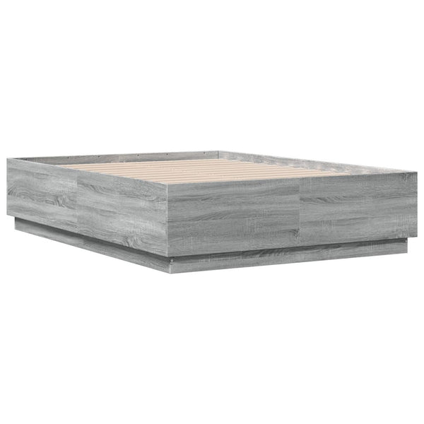 Graues Bettgestell Engerer 135x190cm (Holz)
