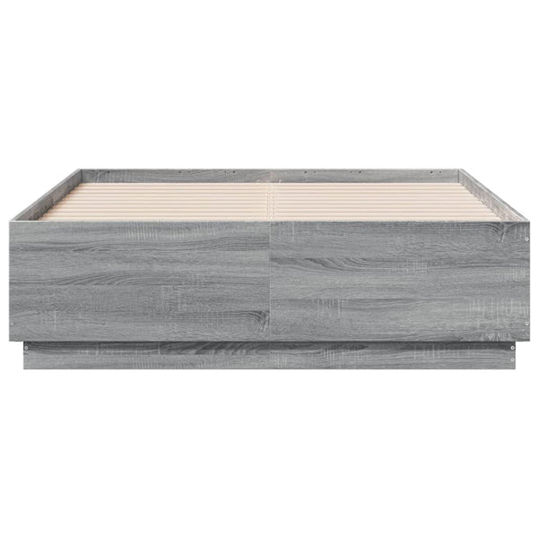 Graues Bettgestell Engerer 135x190cm (Holz)