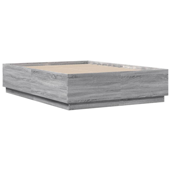 Graues Bettgestell Engerer 135x190cm (Holz)