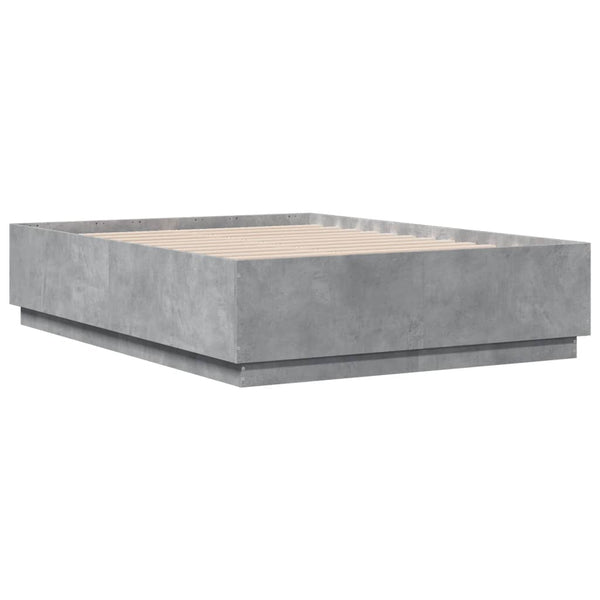 Betongraues Bettgestell Engerer 120x190cm (Holz)