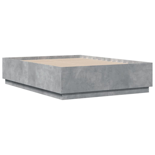 Betongraues Bettgestell Engerer 120x190cm (Holz)